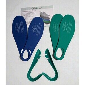 Orthofeet  2 Pairs Spacer Inserts 1/8"  1/16" +  Arch Boosters Women's Size 9.5